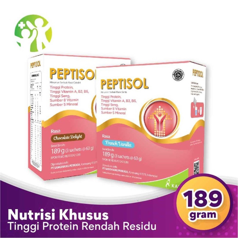 

Peptisol Vanilla Cokelat 189 gram - Susu Tinggi Protein