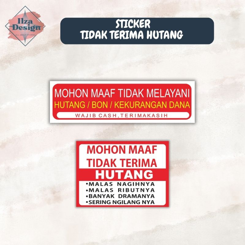

STICKER DILARANG BERHUTANG