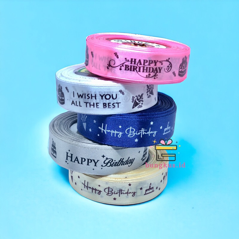 

Pita Happy Birthday Pita Sale Pita Satin Pita Kado Pita Souvenir Pita Hias Bahan Kerajinan Bahan Souvenir