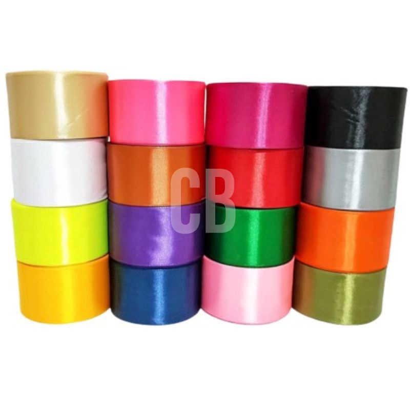 

Pita Satin Pita Kain Satin Rions 2 inch 5cm Grosir per roll