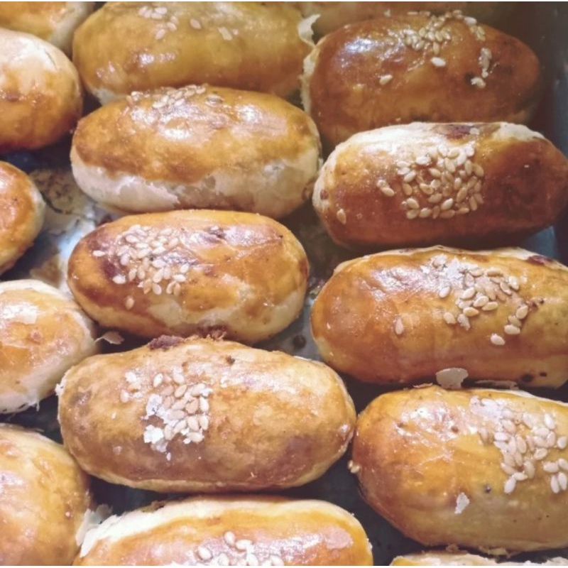 

pia kacang hijau telur asin/tausa pia telur asin 500grm.