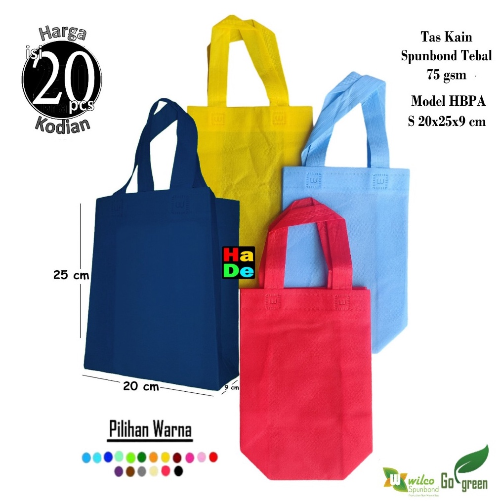 

1 Kodi isi 2 Tas Kain Spunbond Kotak Handle Box Goodie Bag Ukuran S 2x25x9 cm Kantong Belanja Lipat Seaguna Goody Bag Bingkisan Souvenir Ultah Ulang Tahun Pernikahan Tas Ponsel Kosmetik dll Polos rah