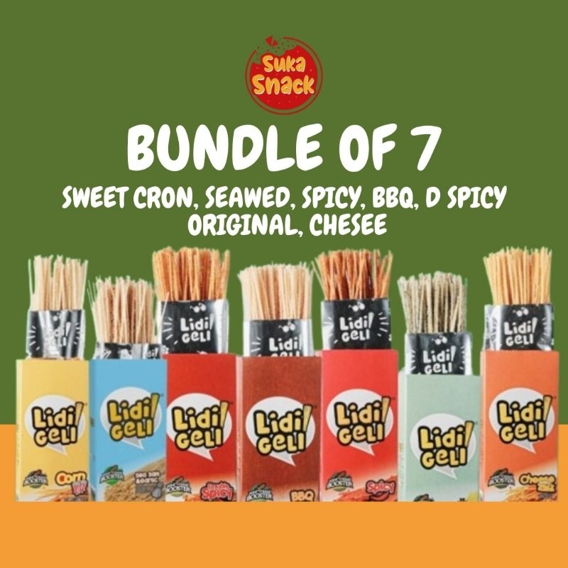 

Lidi Geli - BUNDLE OF 7 - Bumbunya Melimpah