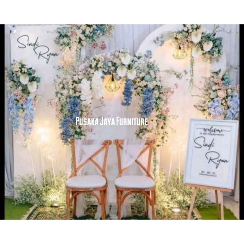 Backdrop Dekorasi Lamaran Triplek