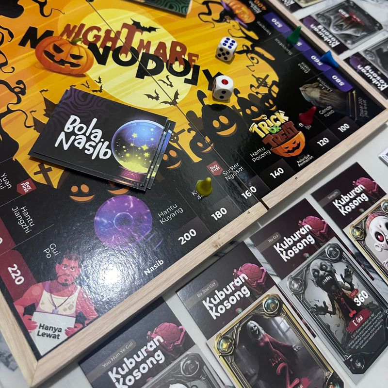 [COD] Monopoly Nightrame Tema Misteri Game Board Monopoli Internasional