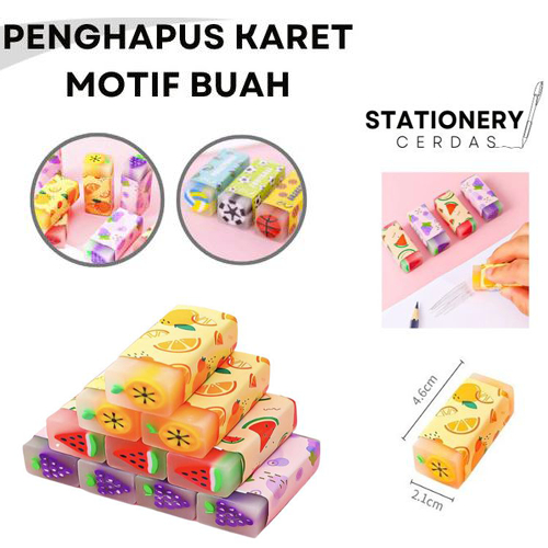 

Penghapus Pensil Motif Buah Fruits Eraser Penghapus Karakter buah Sweet Eraser Anak Sekolah Karakter buah Hapusan Sekolah