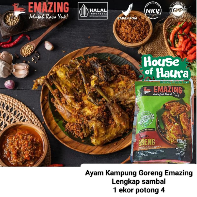 

Ayam Kampung goreng Emazing / Ayam Kampung bumbu rendang Emazing