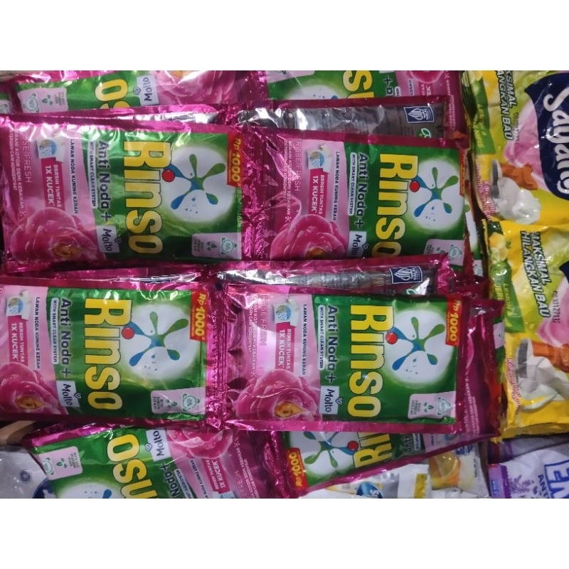 Rinso cair renceng, rinso cair pouch 200 ml