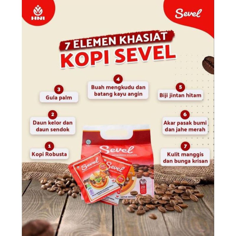 

Kopi Sevel 7 Elemen # 20sachet