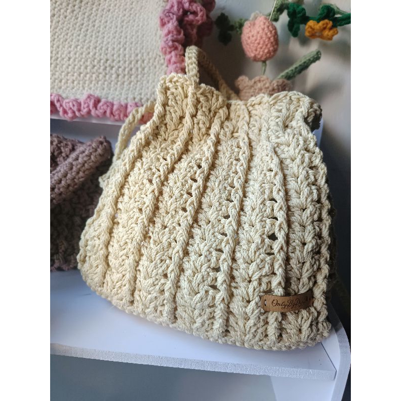 Tas rajut slempang serut by OnlyByDiy. id