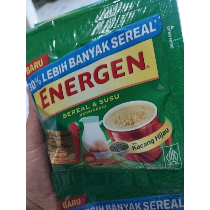 

energen 1 renceng isi 10 pcs kacang hijau