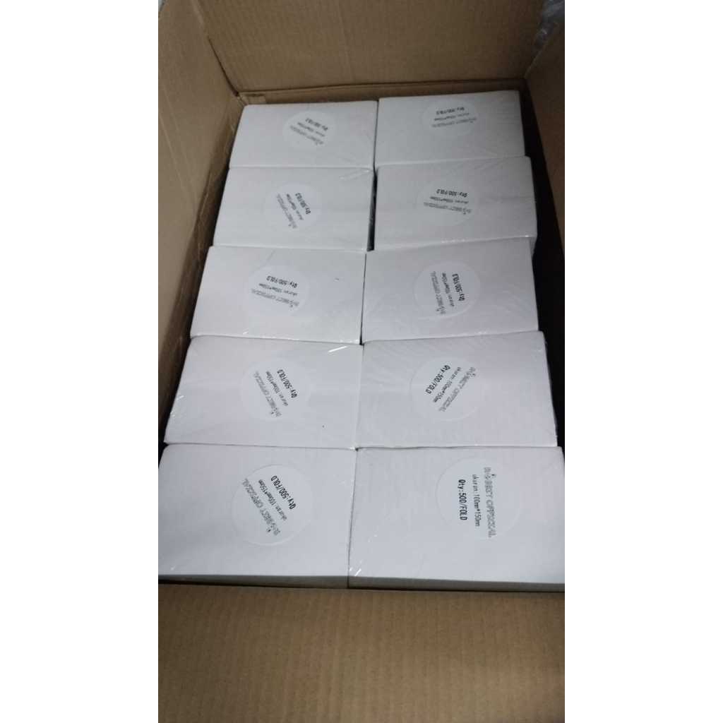 

Promo ( HARGA 1 DUS ) LABEL THERMAL 78 X 100 KERTAS STICKER BARCODE 78x100 mm Isi 300 Pcs / 36 Roll