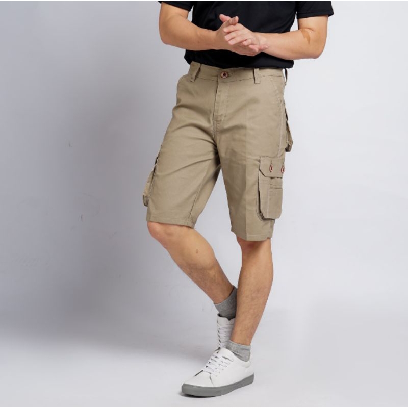 CELANA CARGO PENDEK PRIA PANTS/BAHAN KATUN SIZE 27-32 TERBARU/CELANA CASUAL KANTONG SAMPING.
