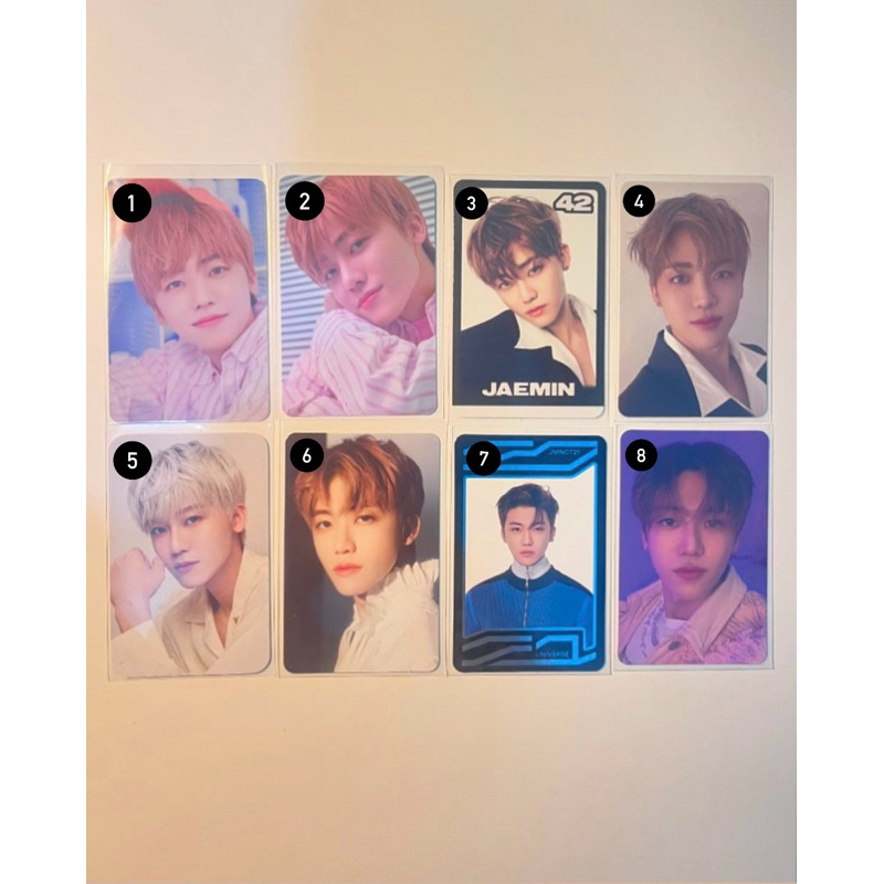 [100%]official photocard nct dream jaemin laundry shop glitch mode tds 2 uc universe luggage dreamin