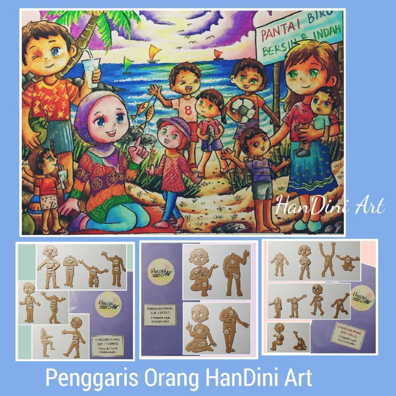 

Penggaris Orang HanDini Art Cetakan Akrilik Bening 2mm Peralatan Menggambar