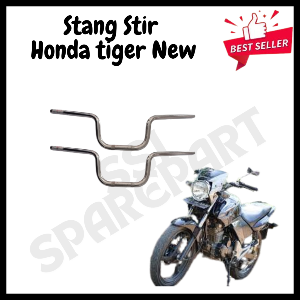 Stang Setang Motor Honda Tiger New Revo Standart Model Ori Crom Tebal Murah / Stang Stir Tiger New