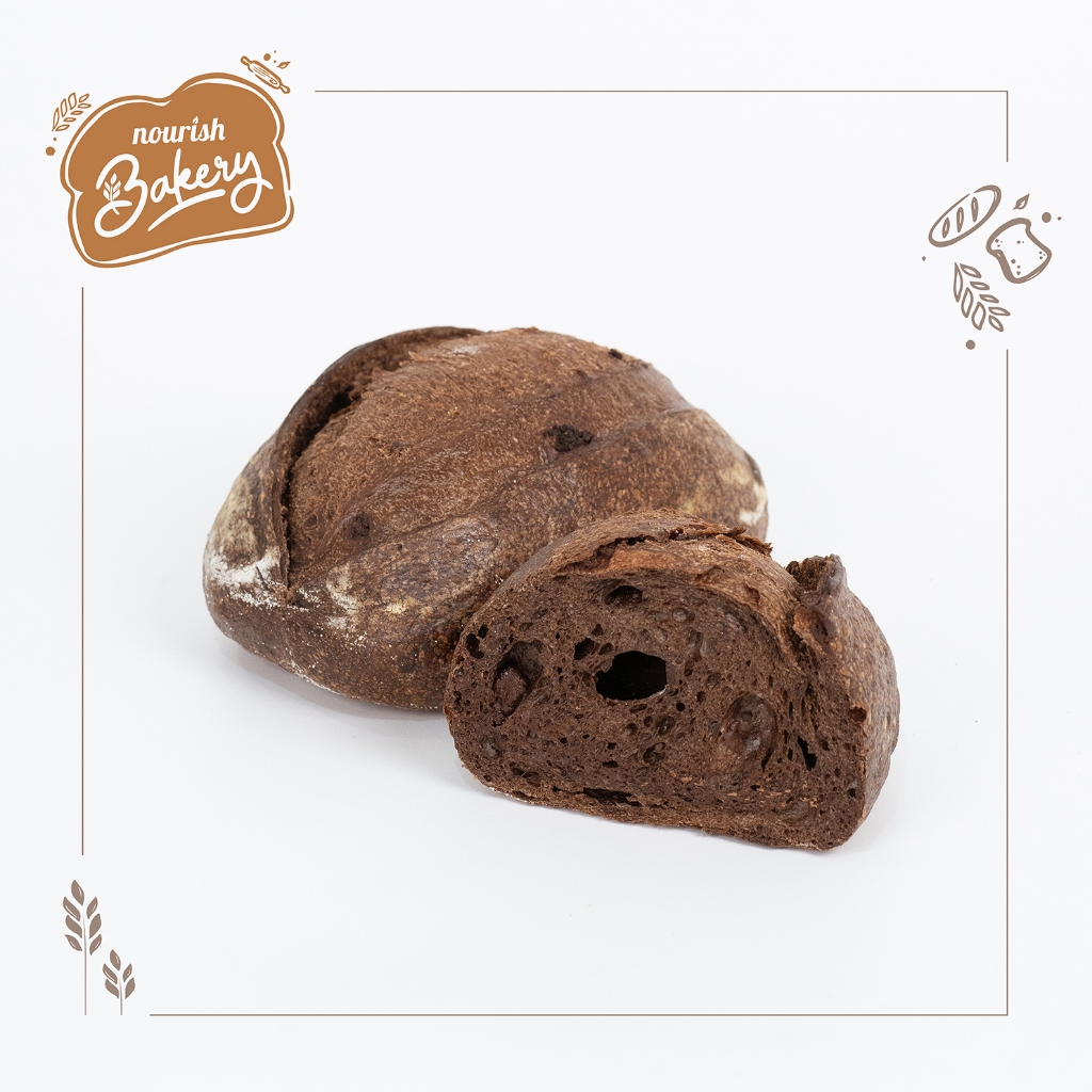 

Country Chocolate - 100% Sourdough Country Bread Long Fermentation (Vegan) 600gr
