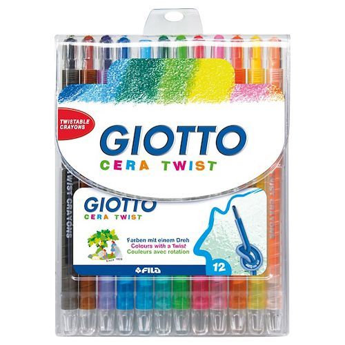 

Crayon Putar / Twist Crayon Giotto Isi 12 Warna
