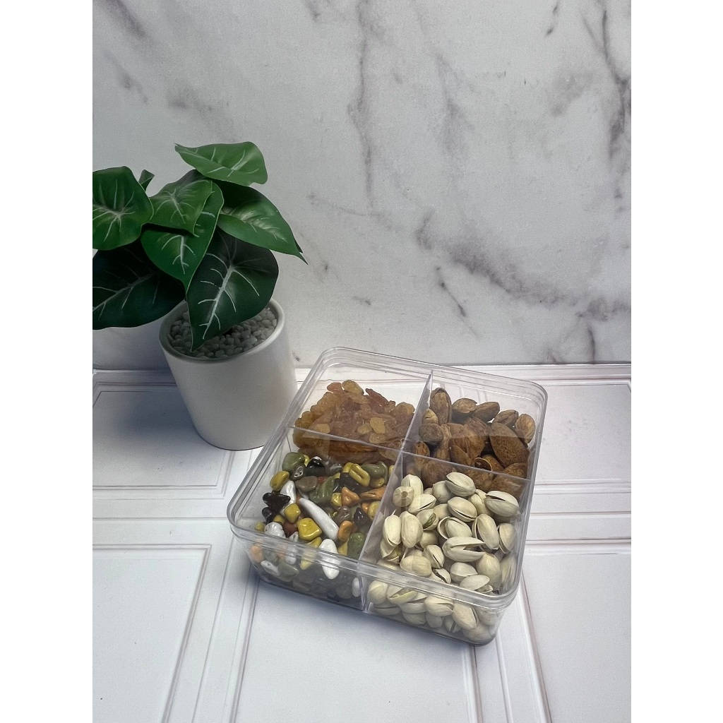 

paket isi 4 gift haji dan umroh (coklat kerikil, almon,fustuq,kismis)