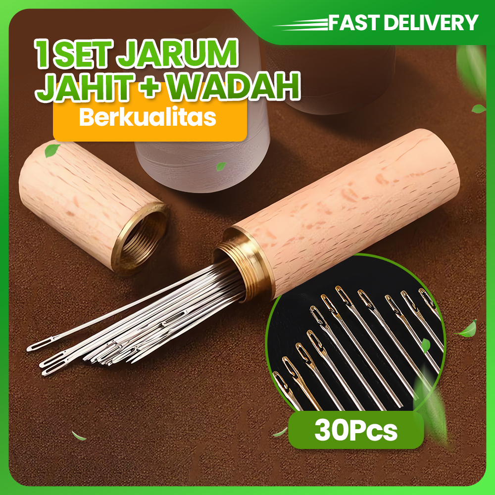 [ NEW ] Paket Menjahit Jarum Jahit Besar Kecil Benang Merajut Untuk Orang Tua Buta