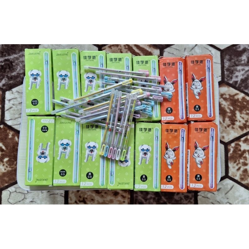 

(1pcs) Pilih warna pulpen hapus tinta hitam // pulpen bisa dihapus // pulpen pilih warna