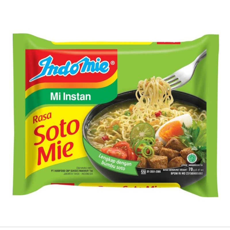 

Indomie Mie Instan Soto Mie 70gr