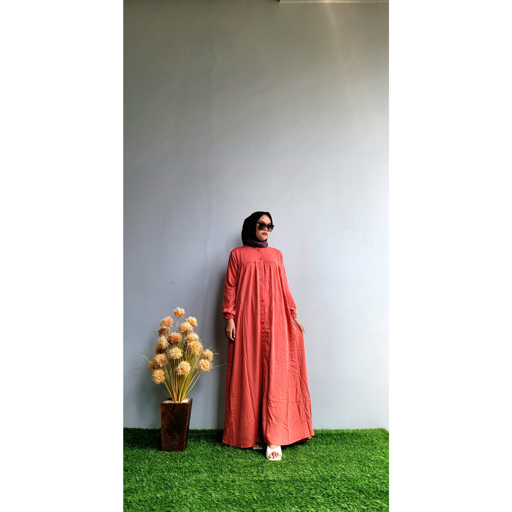 Gamis Babydoll Polos Twill ORI BeeBatik Pekalongan