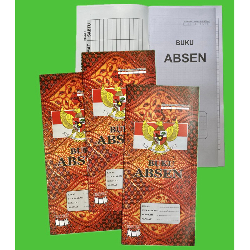

BUKU ABSEN/DAFTAR HADIR SISWA BATIK
