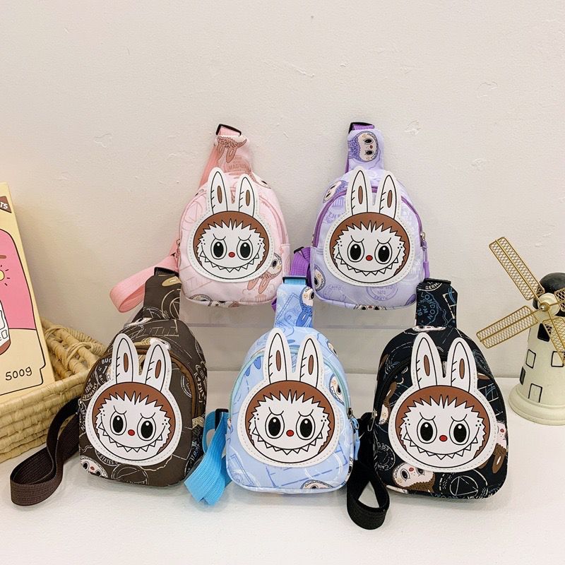batamall - Tas Selempang Anak Premium Mini Karakter LABUBU 3D #TA2437 Sling Bag Anak Sekolah TK SD T