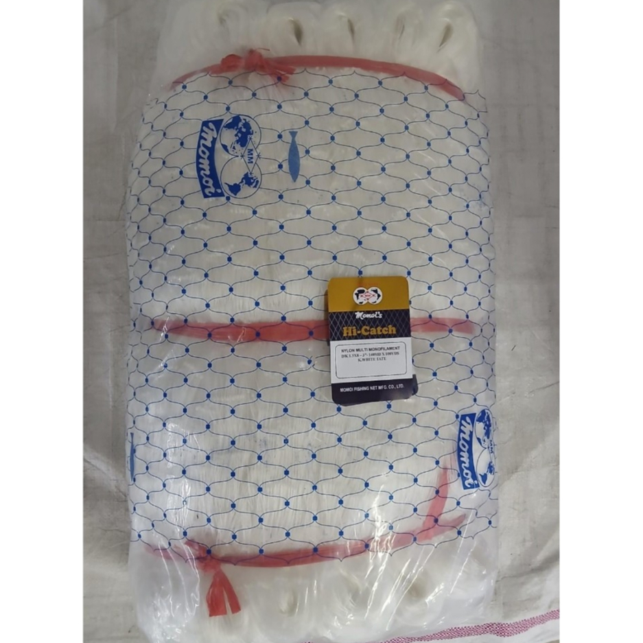 Momoi/momoy Gillnet Nylon Multi monofilament 4inch ply 10 140MDx100yds N.White Tate