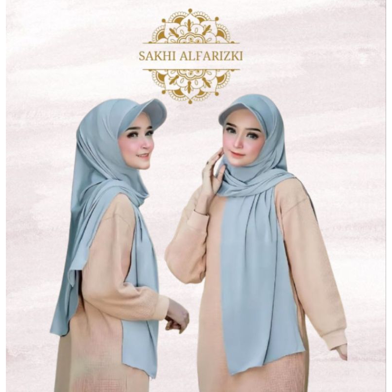 SAKHI ALFARIZKY-HIJAB PASHMINA TOPI JERSEY/JILBAB PASHMINA SPORT INSTAN/KERUDUNG PASHMINA TOPI JERSE