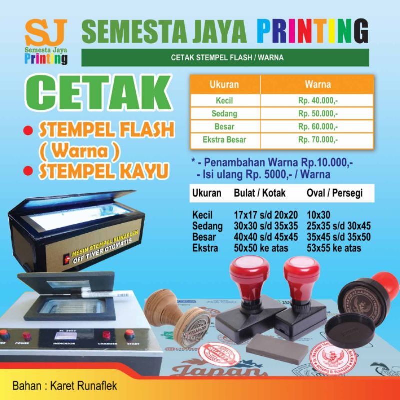 

Cetak Stempel Flash | Stempel Warna Otomatis