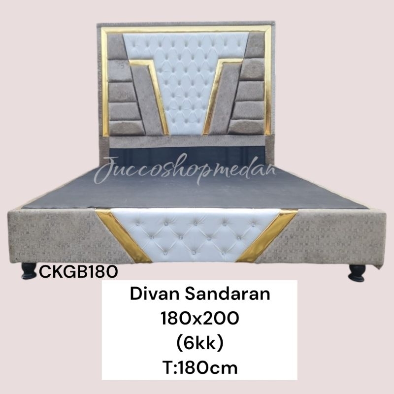[ Jucco ] Divan Sandaran Springbed 180x200 Tinggi 180cm - Divan dan Sandaran Mewah 160cm - Sandaran 