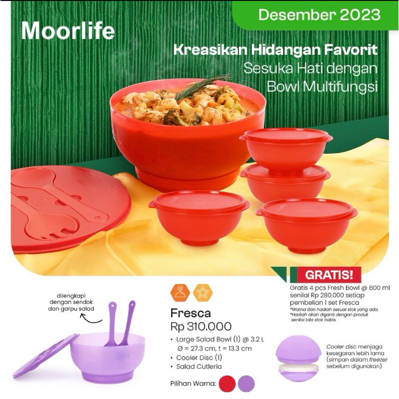 MOORLIFE FRESCA//MOORLIFE SALAD BOWL//ORIGINAL MOORLIFE