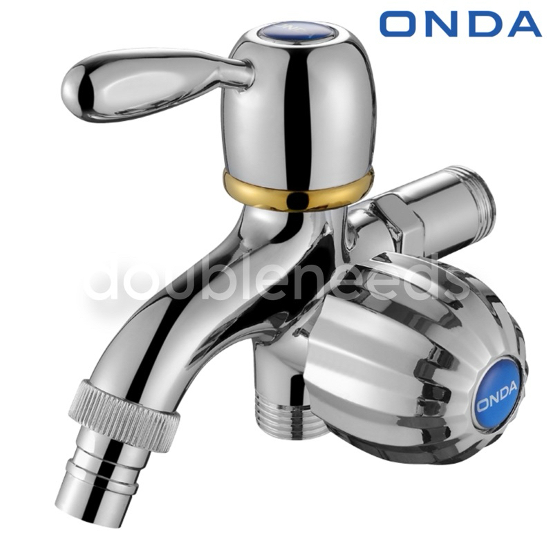 KRAN SHOWER 2 CABANG BULAT ONDA 1/2” / KRAN KAMAR MANDI 2 LUBANG