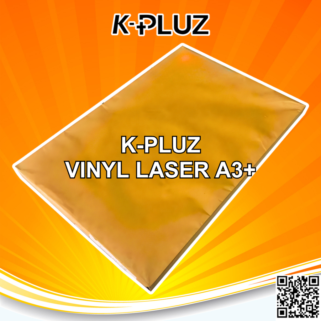 

K- PLUZ Sticker Vinyl PP Film Stiker Digital Print Laser Toner A3+ PACK - INSTANT/SAMEDAY