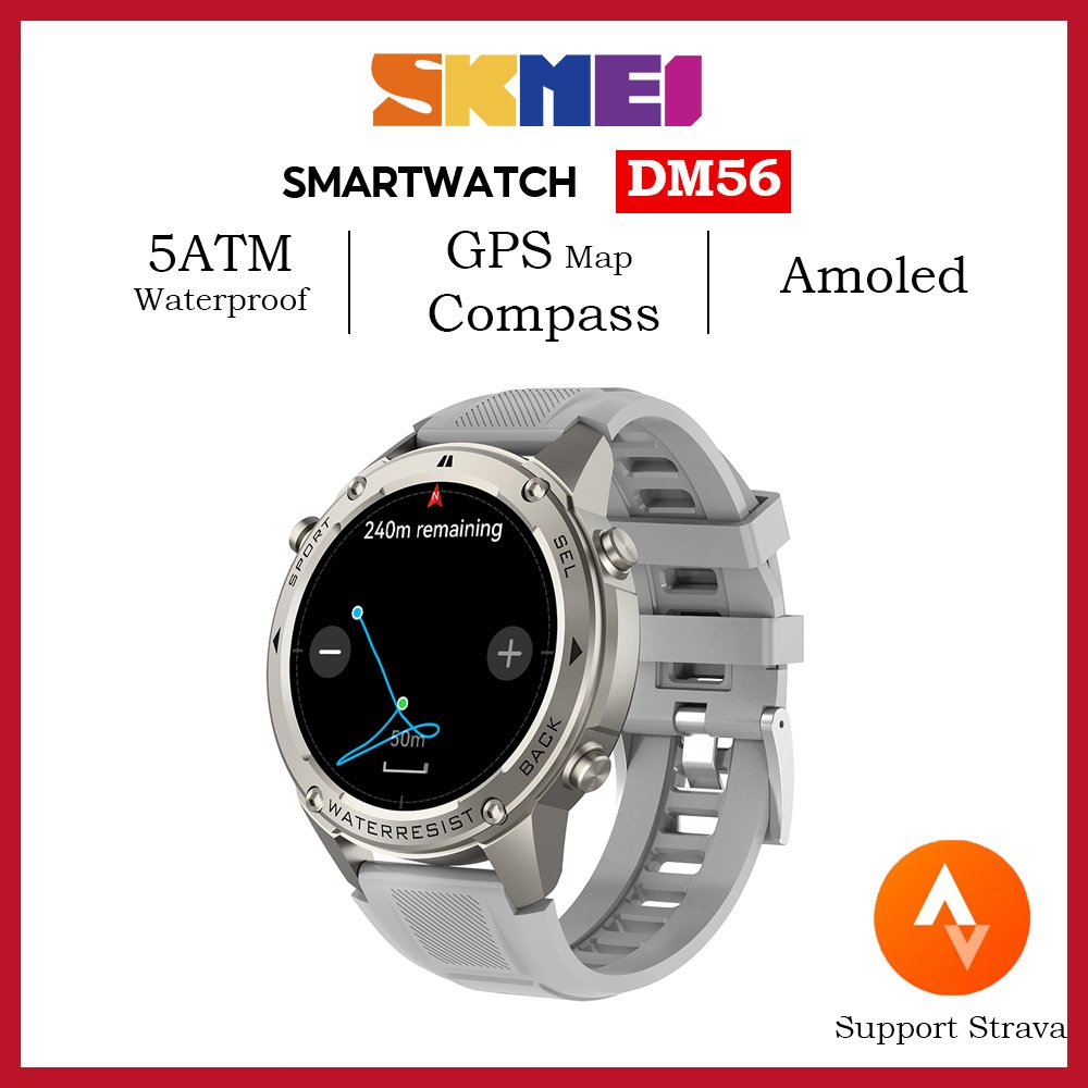 SKMEI GPS smartwatch pria outdoor olahraga Support 100+ movement modes jam sport pria digitec smart 