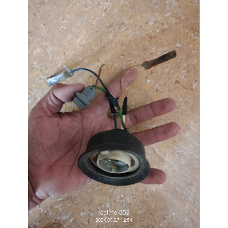Kabel Pitingan Soket Lampu Depan Honda Gl100 GL125 ORI BEKAS