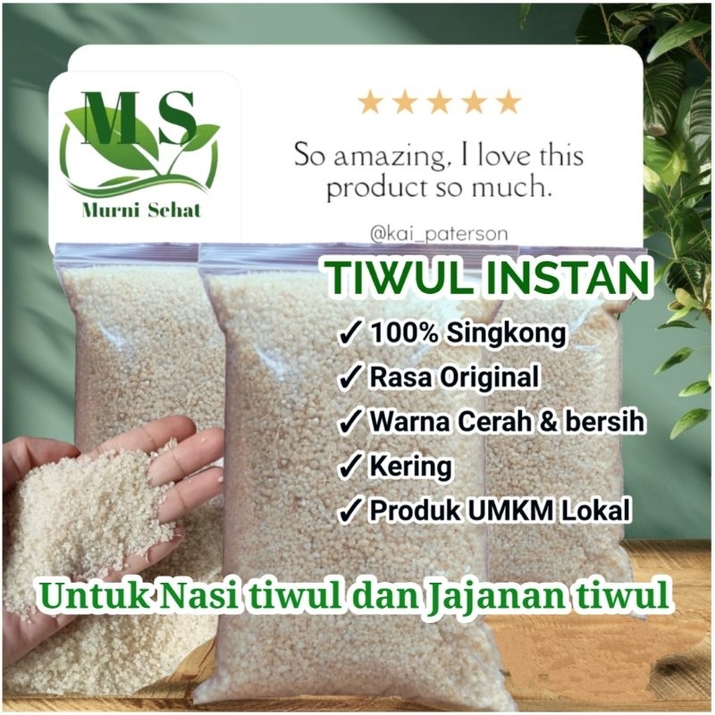 

BERAS SINGKONG INSTAN / TIWUL / OYEK INSTAN RASA ORIGINAL 1KG