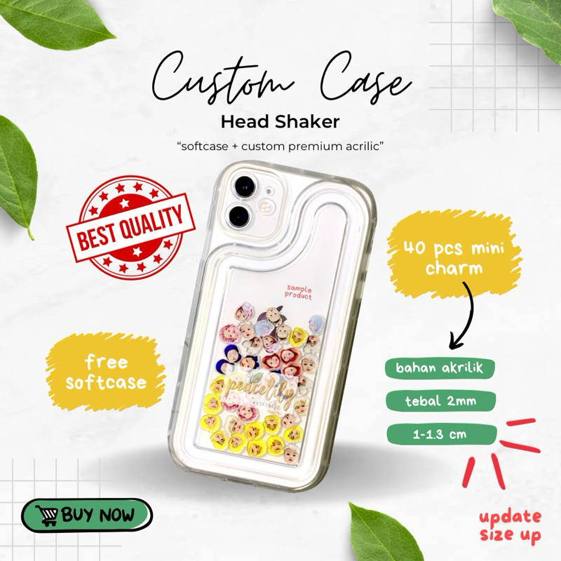 byimnelie CASE CUSTOM BERGERAK (HEAD SHAKER) SHAKER CASE WAJAH [CASE+SHAKER]
