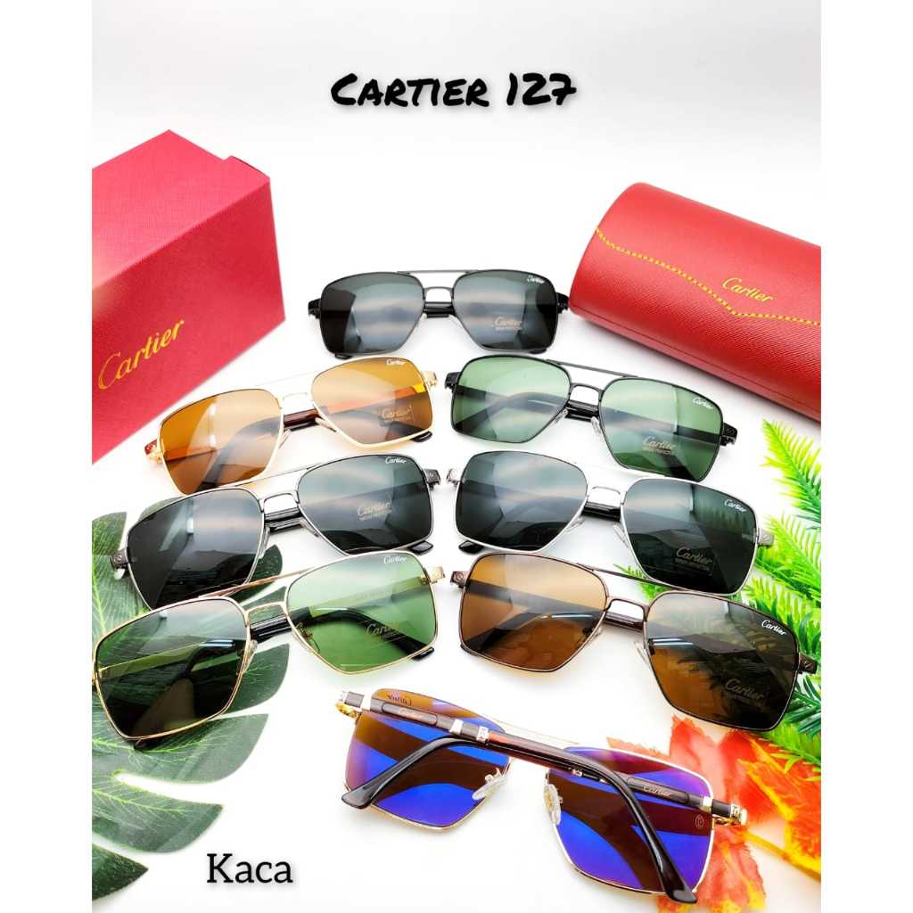 Kacamata Pria Wanita merk Cartier 127 Limited Edition