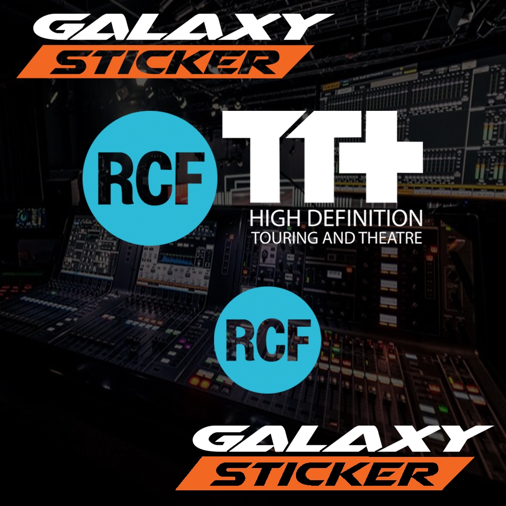 

cutting sticker hardcase box sound system RCF.stiker audio alat musik logo rcf