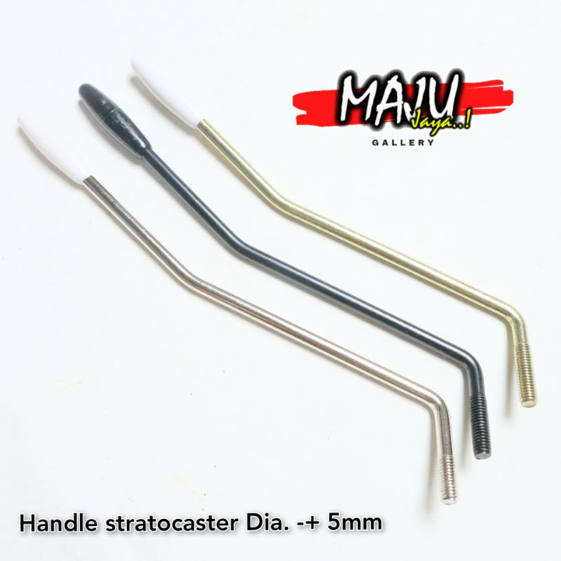 Handle handel gitar diameter 5mm semi updown stratocaster style chrome hitam gold