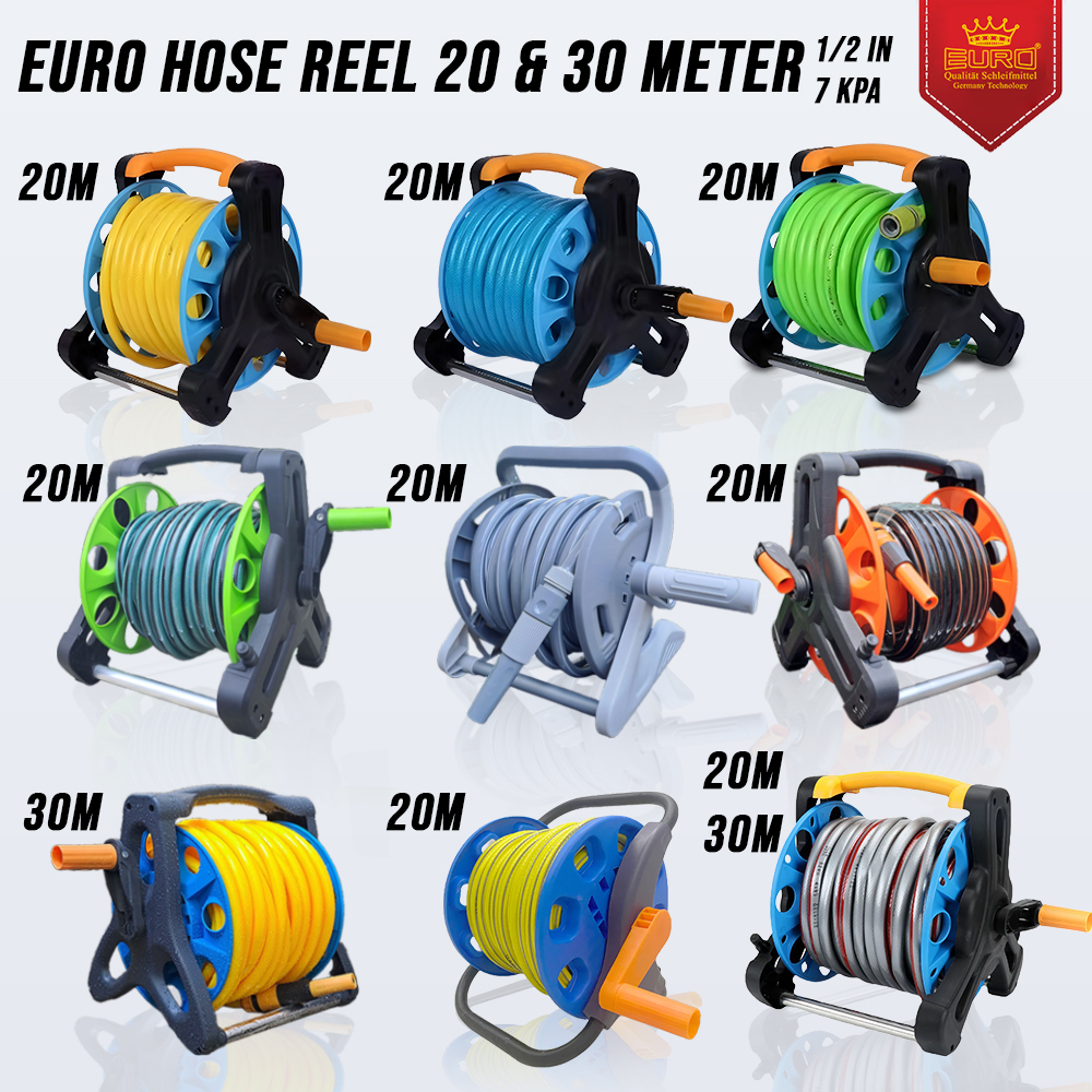 Hose Reel Set Gulungan Selang Air Panjang 20 Meter dan 30 Meter Penggulung selang air