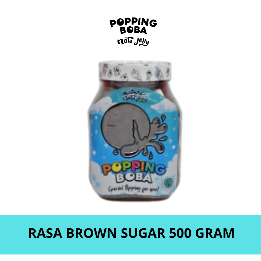 

Popping Boba Nata Jelly - Rasa Brown Sugar 500 Gram