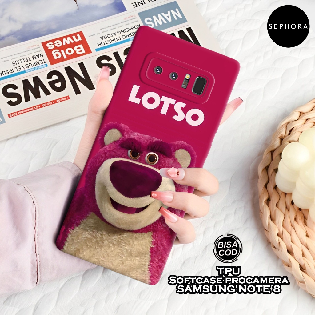 Case Samsung Note 8 Terbaru - Fashion Case Lotso - Softcase Samsung Note 8 - Case Pro Camera - Casin