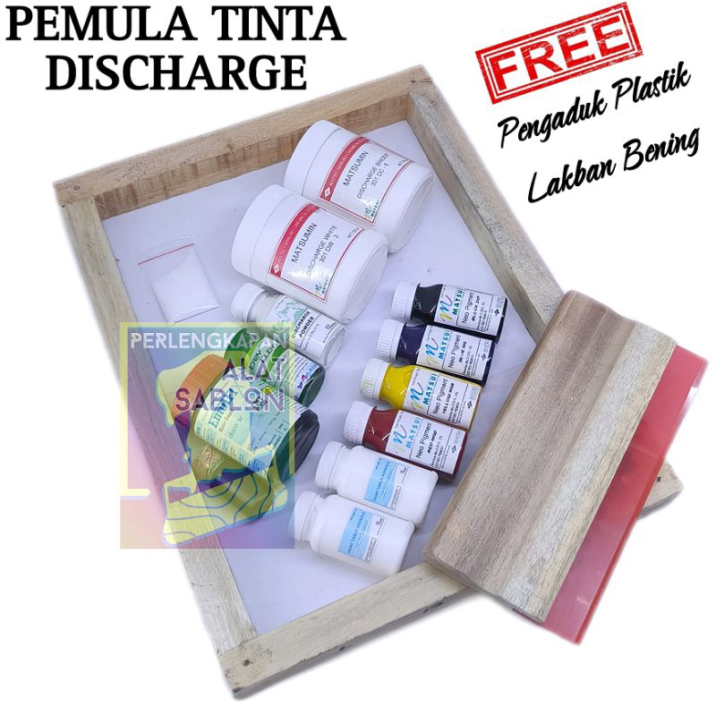 PAKET PEMULA TINTA SABLON DISCHARGE