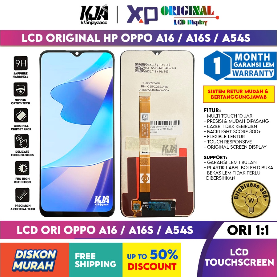 ❤️ LCD Original ❤️ Oppo A16 / A16s / A54s / CPH2269, CPH2271, CPH2273 LCD Touchscreen Hp ORI