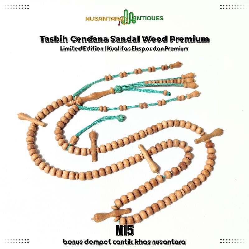 Tasbih Tijani Premium Cendana Jawa Asli