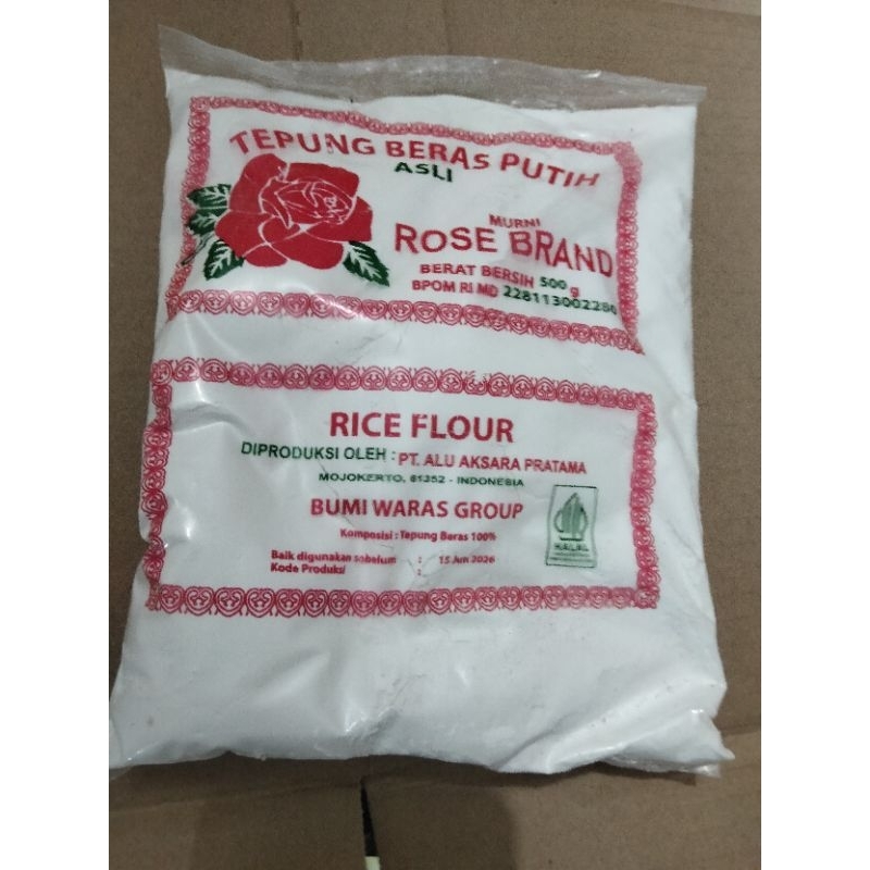 

TEPUNG BERAS MAWAR ROSE BRAND 500g, BELI 5 DAPAT POTONGAN HARGA